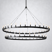 Halo Vintage Filament 2-Tier Chandelier