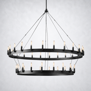 Halo Vintage Filament 2-Tier Chandelier
