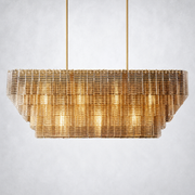 Astra Glass Rectangle Chandelier