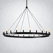 Halo Vintage Filament Round Chandelier