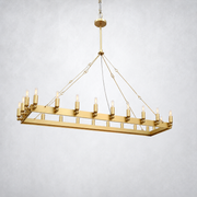 Halo Vintage Filament Rectangular Chandelier