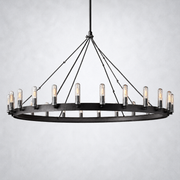 Halo Vintage Filament Outdoor Round Chandelier