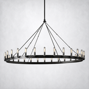 Halo Vintage Filament Outdoor Round Chandelier