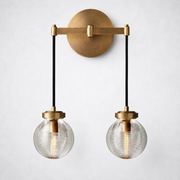 Liora Pearl Glass Double-Head Wall Sconce