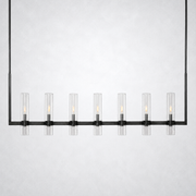 Summit Modern Fashion Glass Linear Chandelier 59''