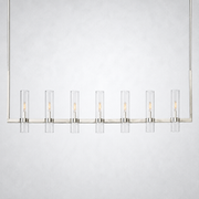 Summit Modern Fashion Glass Linear Chandelier 59''