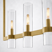 Summit Modern Fashion Glass Linear Chandelier 59''