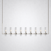 Summit Modern Fashion Glass Linear Chandelier 71''