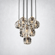 Meridian Clear Crystal Cluster Chandelier 14