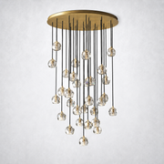Meridian Clear Crystal Cluster Chandelier 40