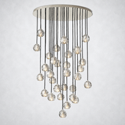 Meridian Clear Crystal Cluster Chandelier 40
