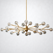 Meridian Clear Crystal Round Chandelier 72