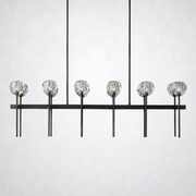 Meridian Cristal Double Linear Chandelier 60