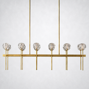 Meridian Cristal Double Linear Chandelier 60