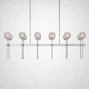 Meridian Cristal Double Linear Chandelier 60