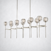Meridian Cristal Double Linear Chandelier 60