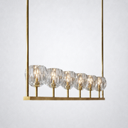 Meridian Cristal Linear Chandelier Clear 60
