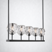 Meridian Cristal Linear Chandelier Clear 60