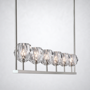 Meridian Cristal Linear Chandelier Clear 60