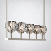 Meridian Cristal Linear Chandelier Clear 48