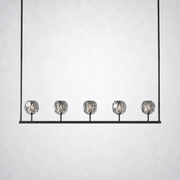 Meridian Cristal Linear Chandelier Clear 48