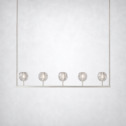 Meridian Cristal Linear Chandelier Clear 48