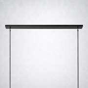 Meridian Cristal Linear Chandelier Smoke 60