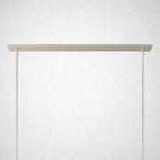 Meridian Cristal Linear Chandelier Smoke 60