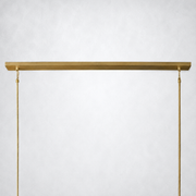 Meridian Cristal Linear Chandelier Smoke 60