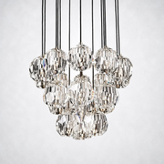 Meridian Crystal Cluster Chandelier 19