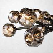Meridian Smoke Crystal Chandelier 24