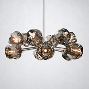 Meridian Smoke Crystal Chandelier 24