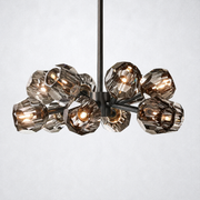 Meridian Smoke Crystal Chandelier 24