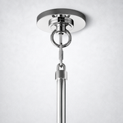 Meridian Smoke Crystal Oval Chandelier 72