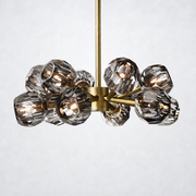 Meridian Smoke Crystal Chandelier 24