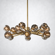 Meridian Smoke Crystal Chandelier 36