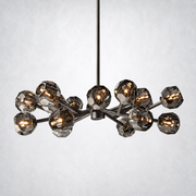 Meridian Smoke Crystal Chandelier 36