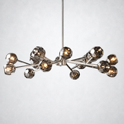 Meridian Smoke Crystal Chandelier 48