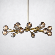 Meridian Smoke Crystal Chandelier 48