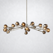 Meridian Smoke Crystal Chandelier 60