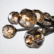 Meridian Smoke Crystal Chandelier 60