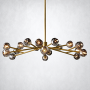 Meridian Smoke Crystal Chandelier 60