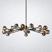 Meridian Smoke Crystal Chandelier 60