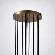 Meridian Smoke Crystal Cluster Chandelier 14