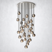Meridian Smoke Crystal Cluster Chandelier 30