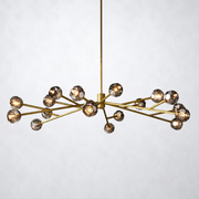 Meridian Smoke Crystal Round Chandelier 72