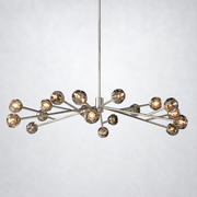 Meridian Smoke Crystal Round Chandelier 72