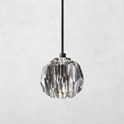 Meridian Clear Cristal  Glass Cord Pendant