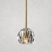 Meridian Clear Cristal  Glass Rod Pendant