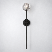 Meridian Clear Crystal Grand Wall Sconce